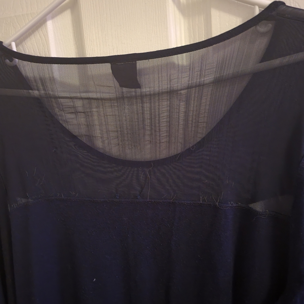 Dolcezza Navy Blue Long Sleeves Shirt size 12 & 3 other blouses size 12 - Picture 6 of 12
